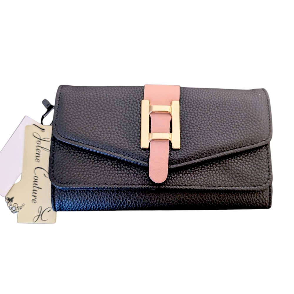Jolene Couture Pebbled Leather Clutch